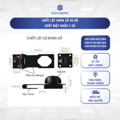 chốt lật khóa số 90 độ